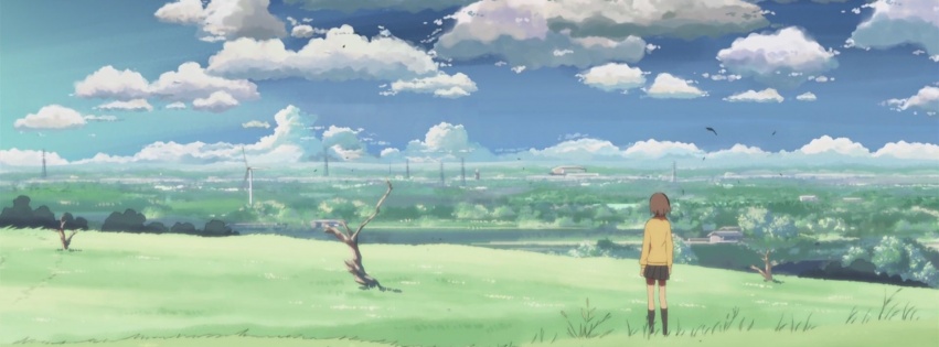 Makoto Shinkai 5 Centimeters Per Second Sky Space Girl