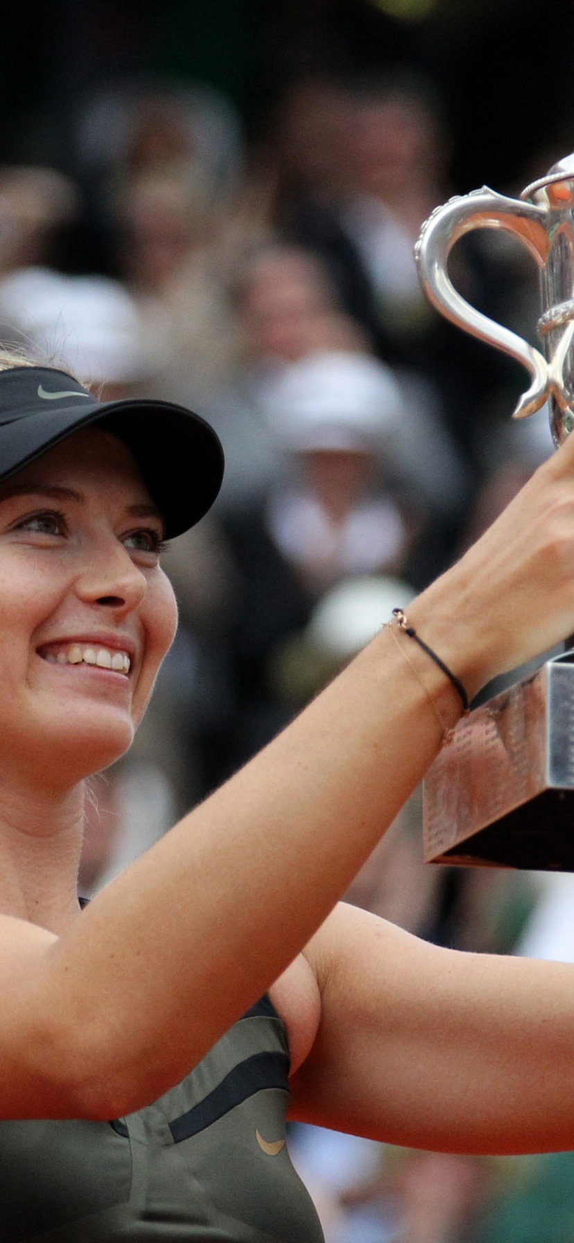 Maria Sharapova With The Trophy