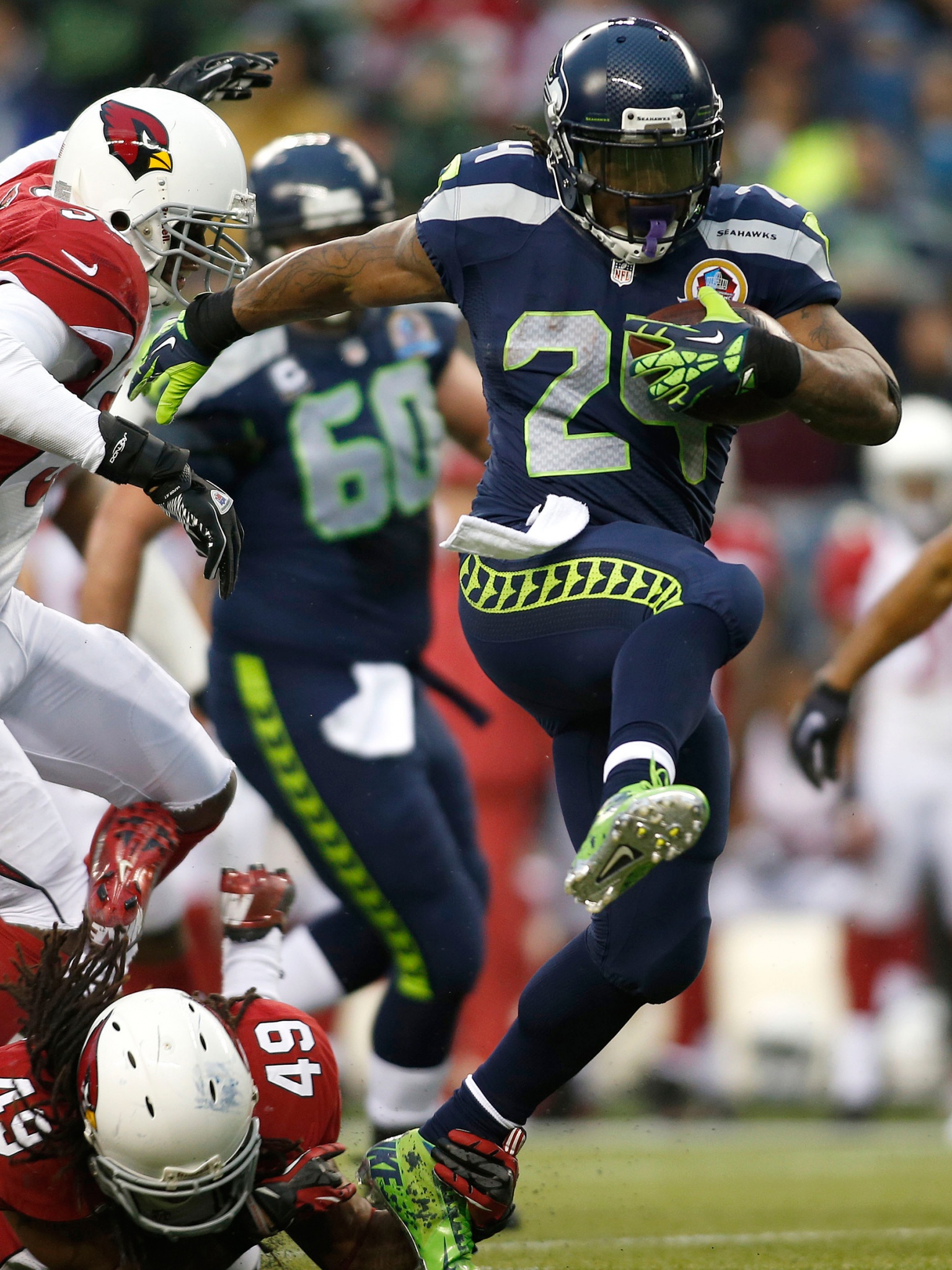 Marshawn Lynch Runs For A Touchdown