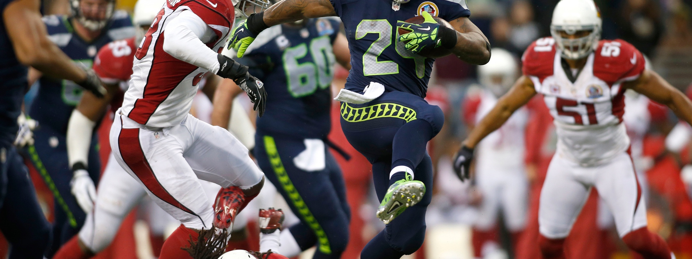 Marshawn Lynch Runs For A Touchdown