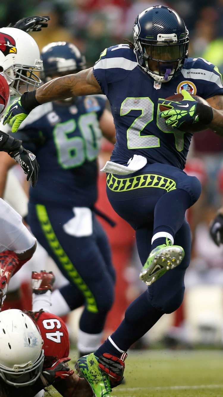 Marshawn Lynch Runs For A Touchdown