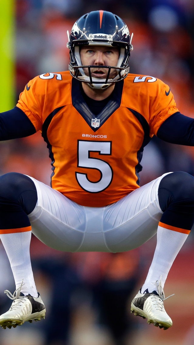 Matt Prater Of The Broncos Warms Up