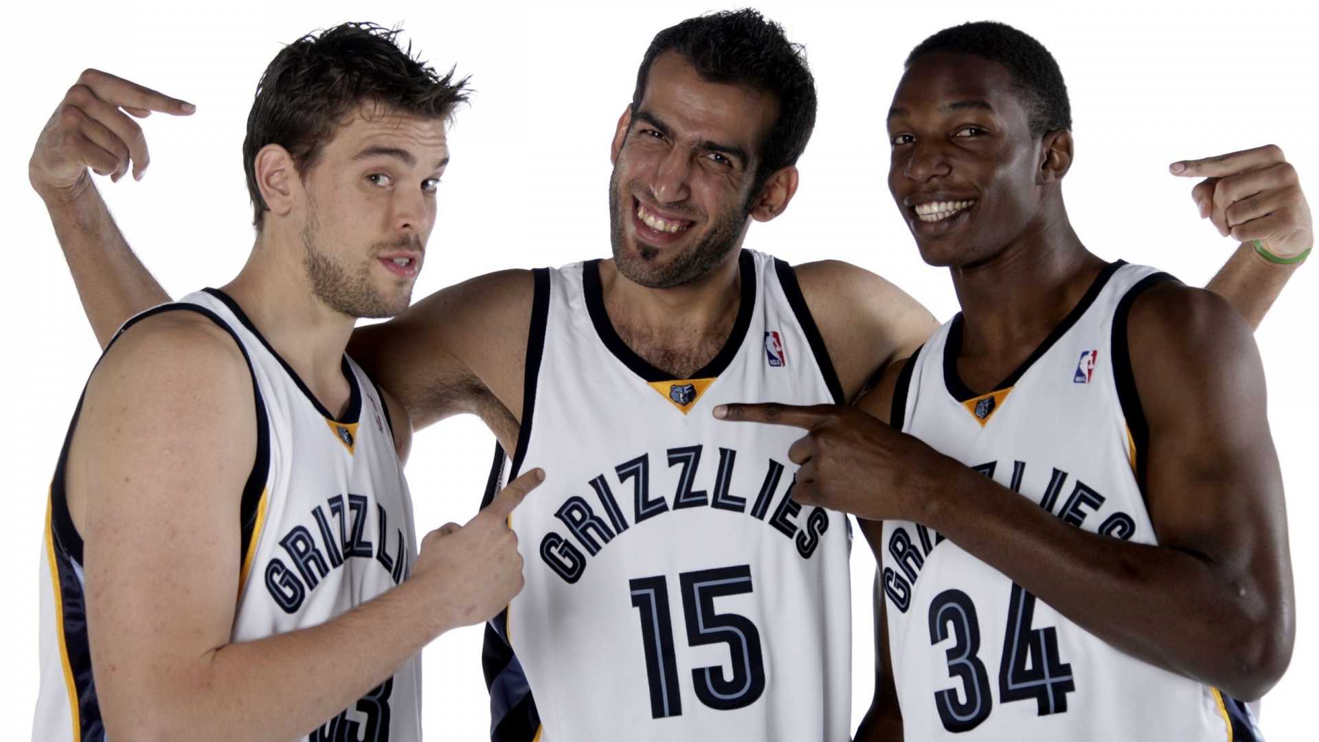 Memphis Grizzlies Nba American Basketball Marc Gasol Hamed Haddadi Hasheem Thabeet