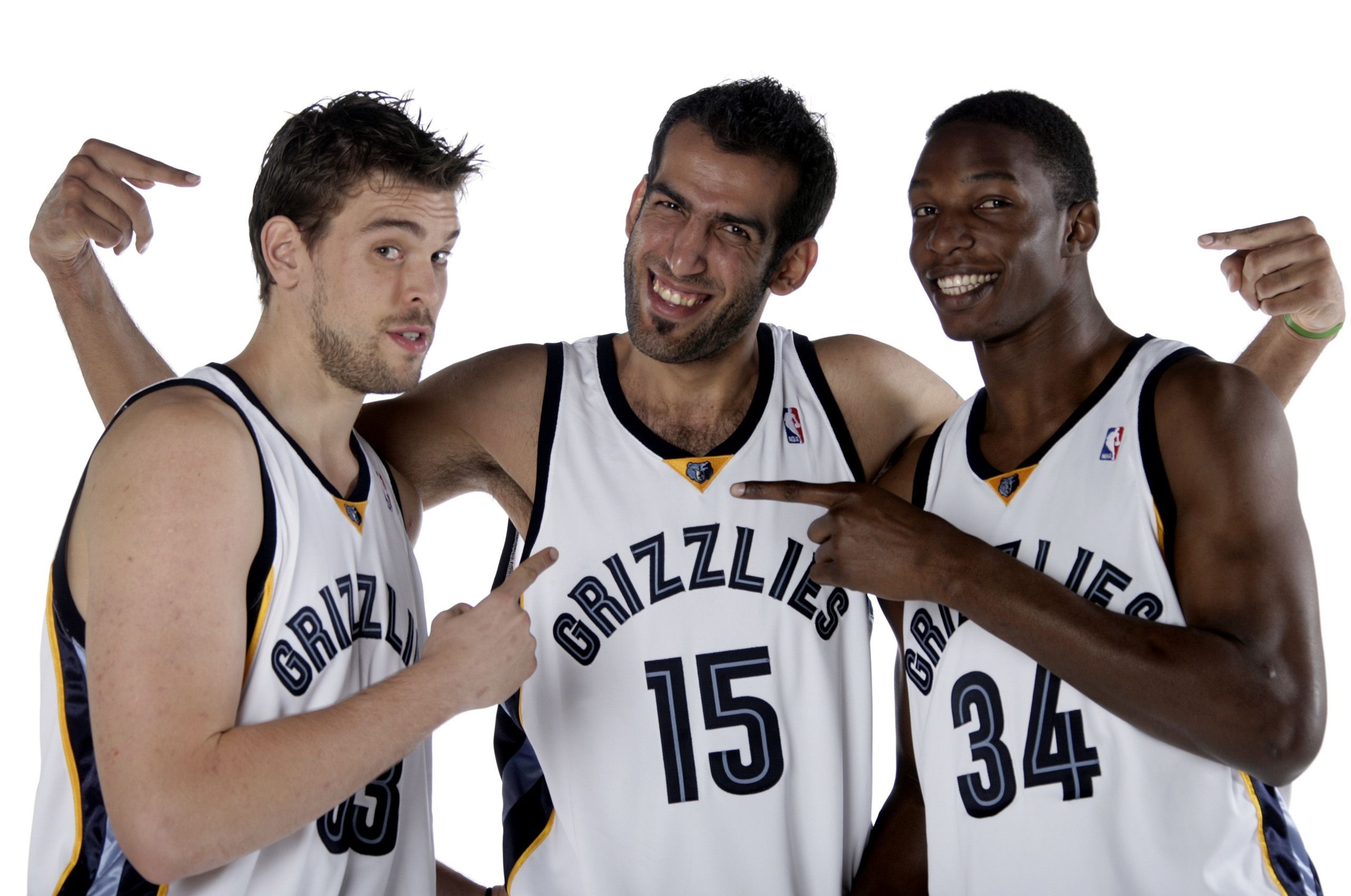 Memphis Grizzlies Nba American Basketball Marc Gasol Hamed Haddadi Hasheem Thabeet