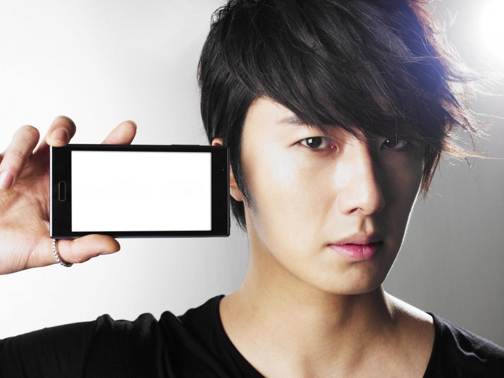 Men Smartphone Jung Il Woo Actor Asian Korean People