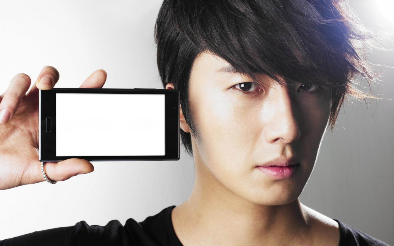 Men Smartphone Jung Il Woo Actor Asian Korean People