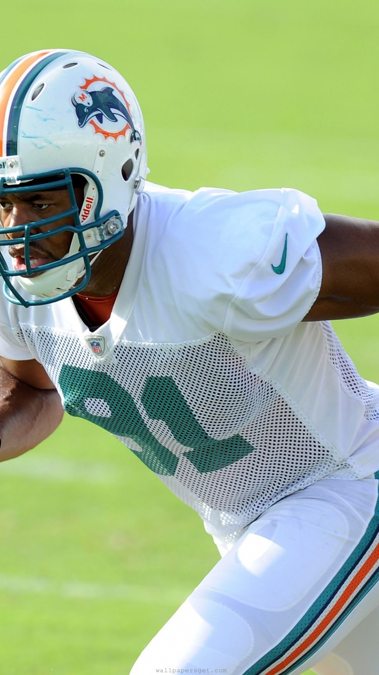 Miami Dolphins American Football Linebacker Cameron Wake