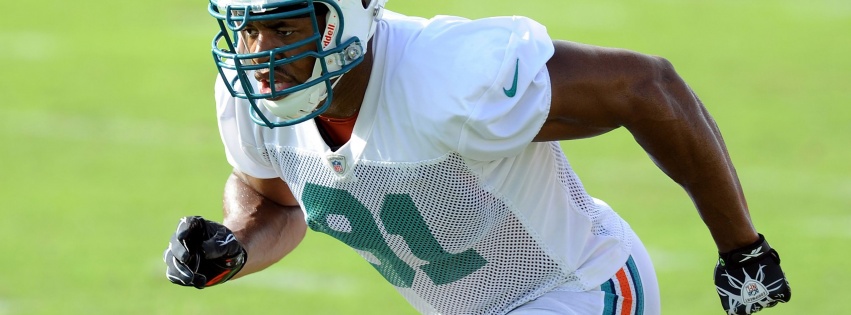 Miami Dolphins American Football Linebacker Cameron Wake