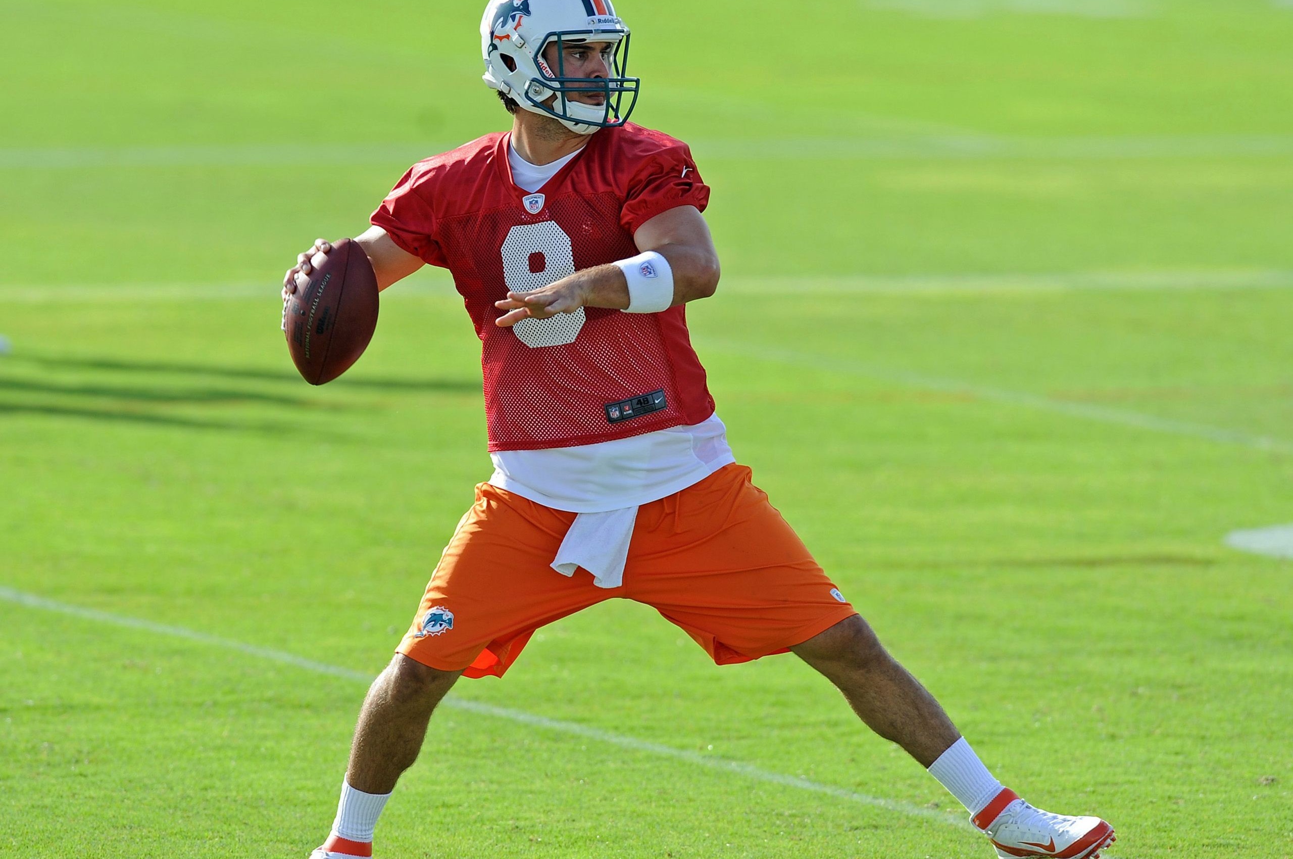 Miami Dolphins American Football Quarterback Matt Moore