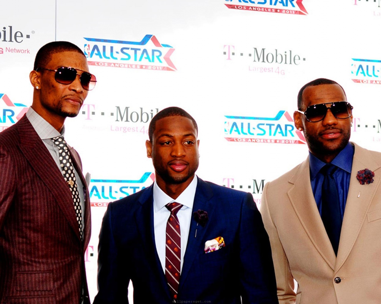 Miami Heat Nba American Basketball Big Three Lebron Wade Bosh