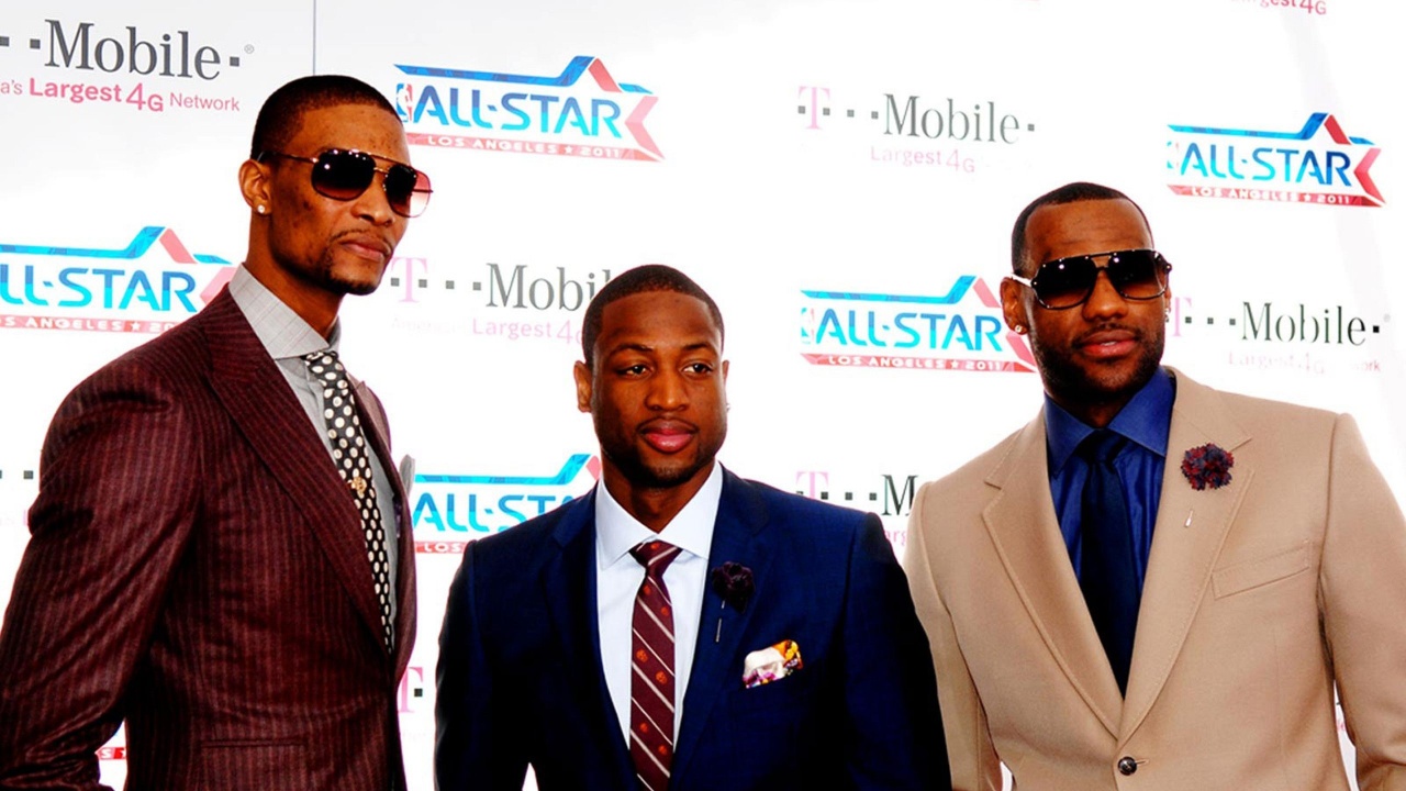 Miami Heat Nba American Basketball Big Three Lebron Wade Bosh