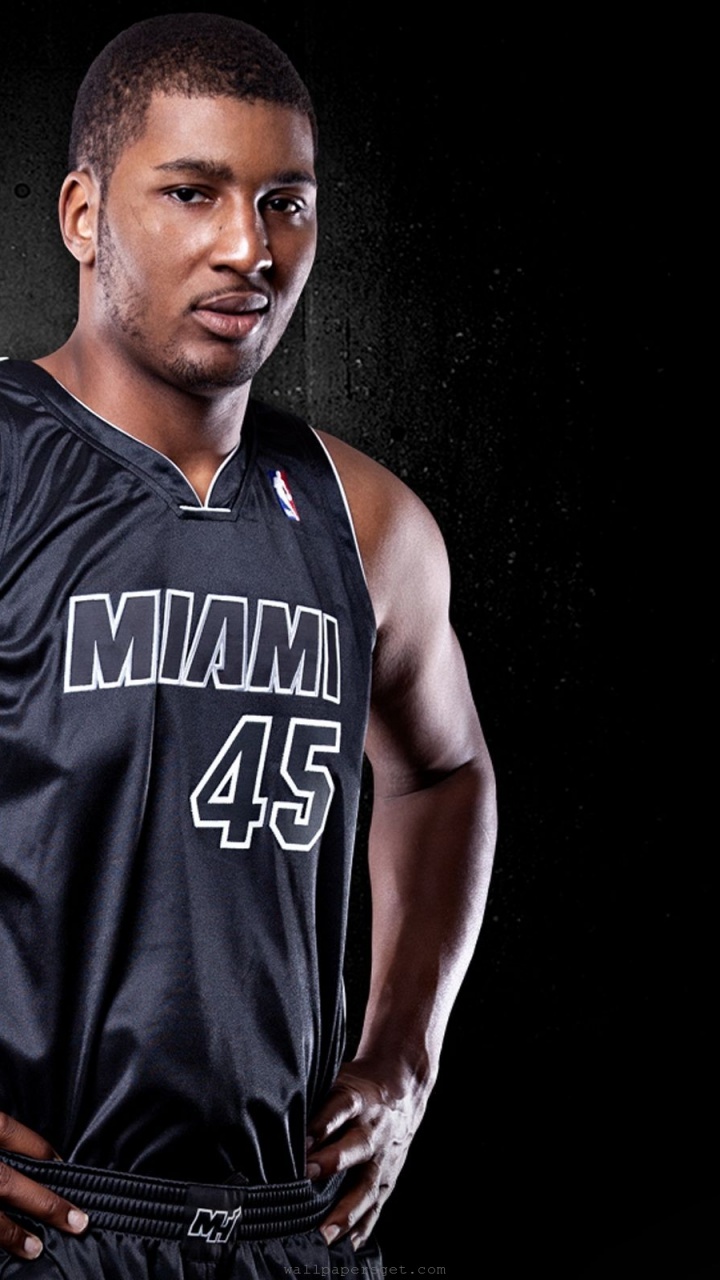 Miami Heat Nba American Basketball Black Uniforms Dexter Pittman