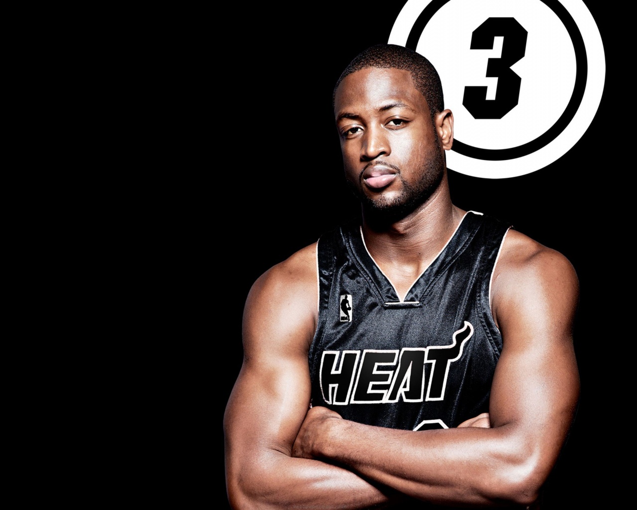 Miami Heat Nba American Basketball Black Uniforms Dwyane Wade