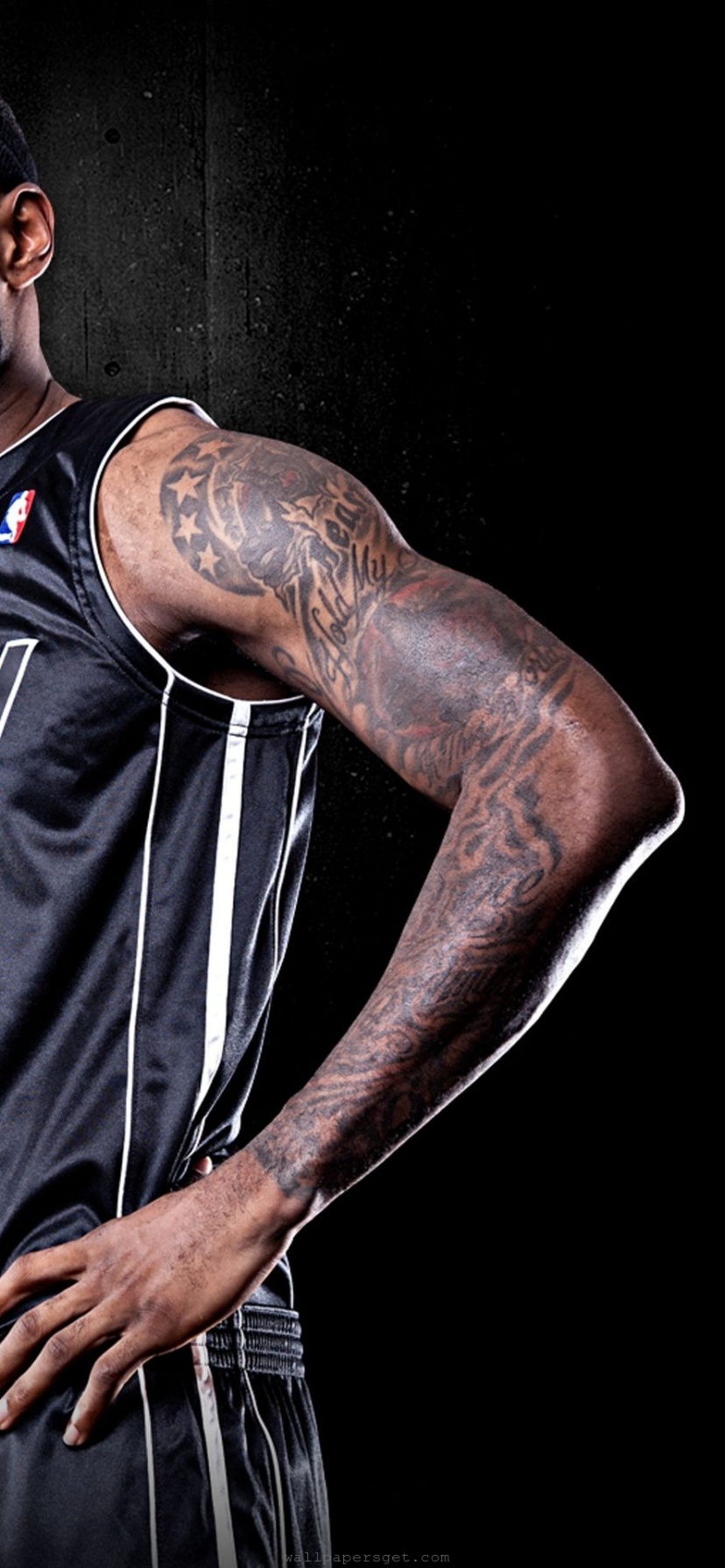 Miami Heat Nba American Basketball Black Uniforms Lebron James