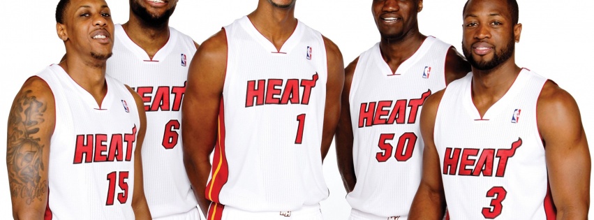 Miami Heat Nba American Basketball Lebron Wade Bosh Chalmers Anthony