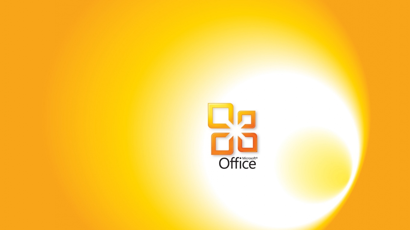 Microsoft Office Yellow Computer Wallpaper