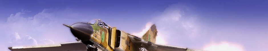 Mig Fighter Flying In The Desert