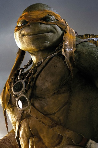 Mikey In TMNT 2014 Movie