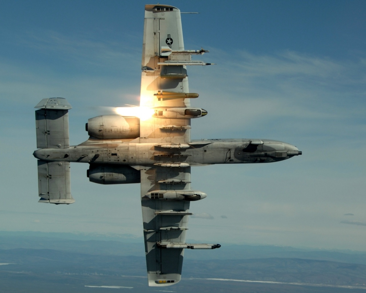 Military Planes Flares A10 Thunderbolt Ii