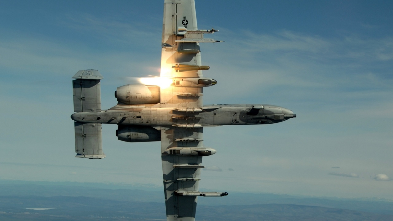 Military Planes Flares A10 Thunderbolt Ii