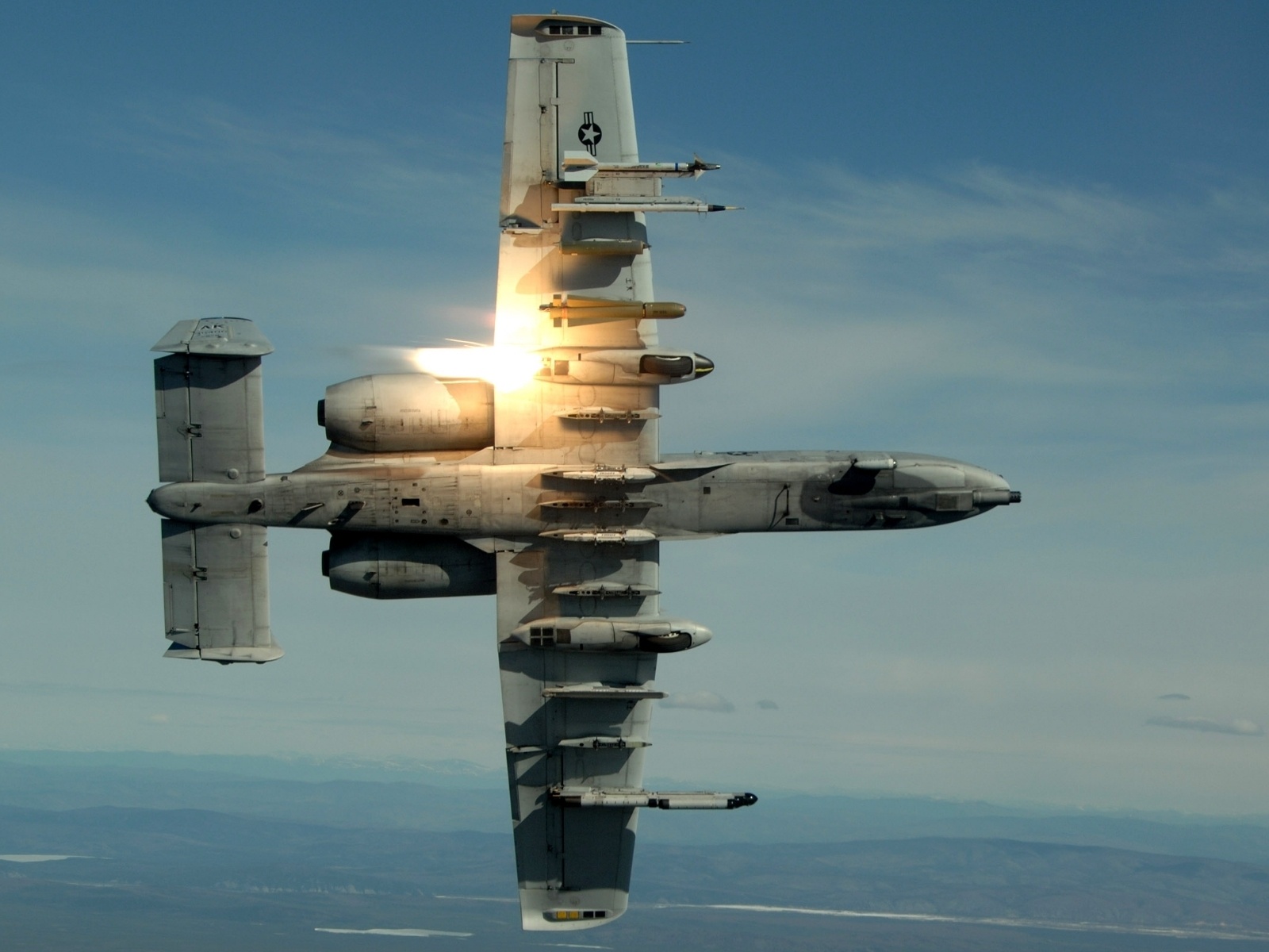 Military Planes Flares A10 Thunderbolt Ii