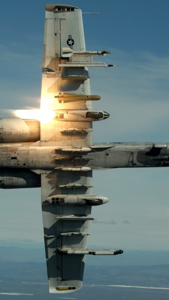 Military Planes Flares A10 Thunderbolt Ii