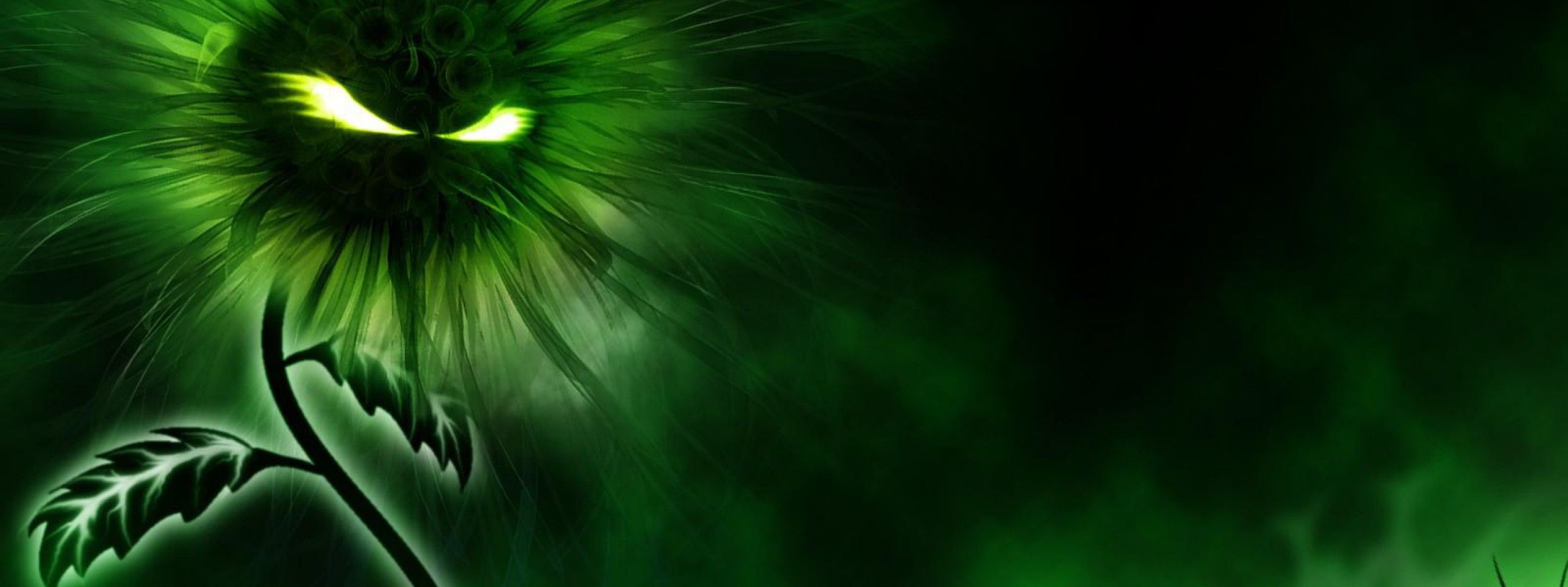 Miscellaneous Digital Art Green Evil Green Flower