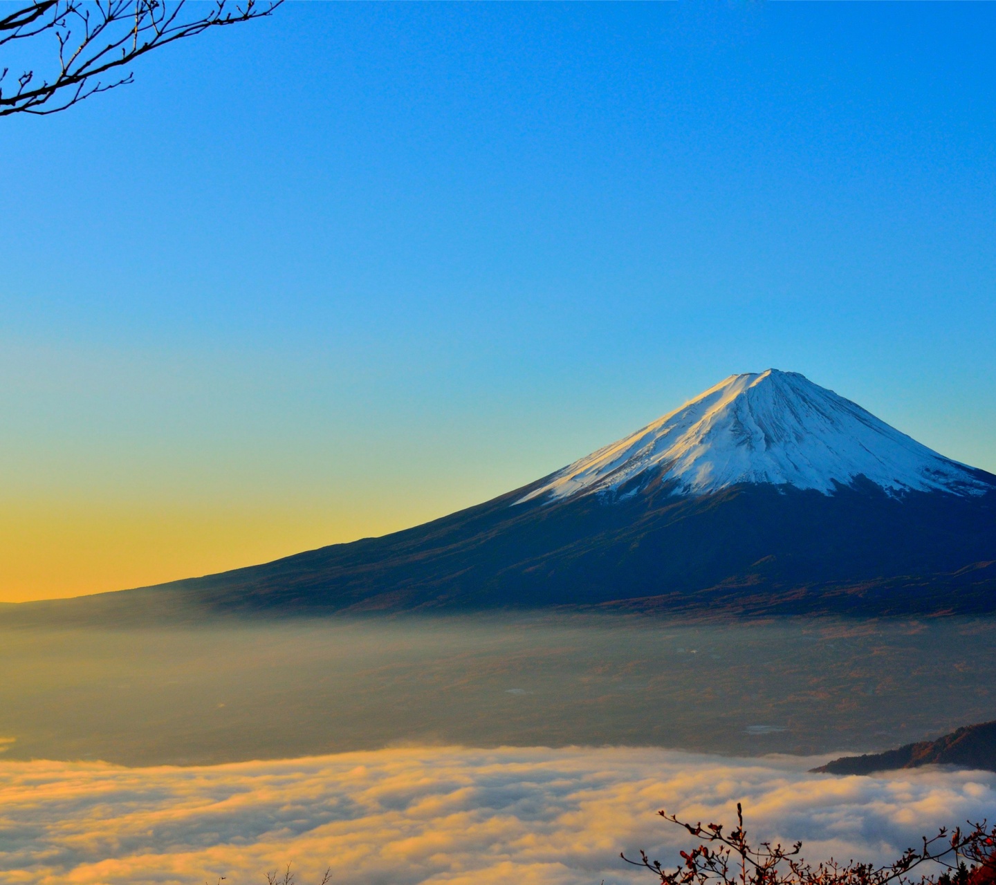 Mount Fuji At Sunset