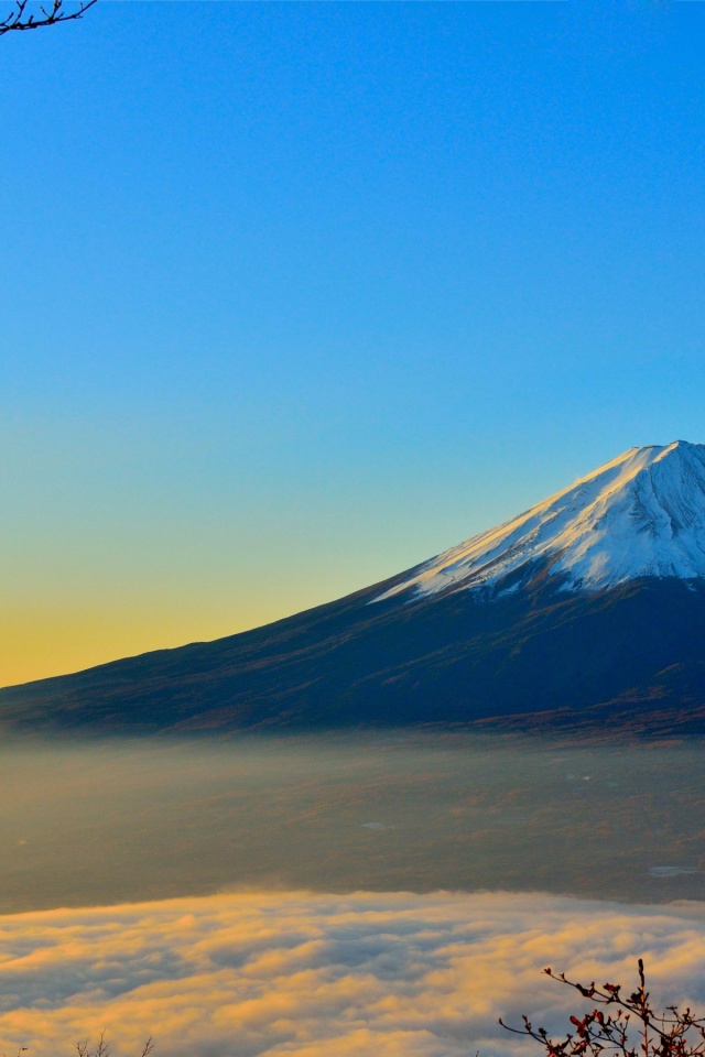 Mount Fuji At Sunset