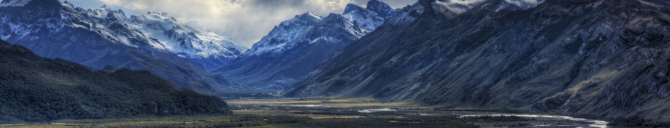 Mountain River And Clouds