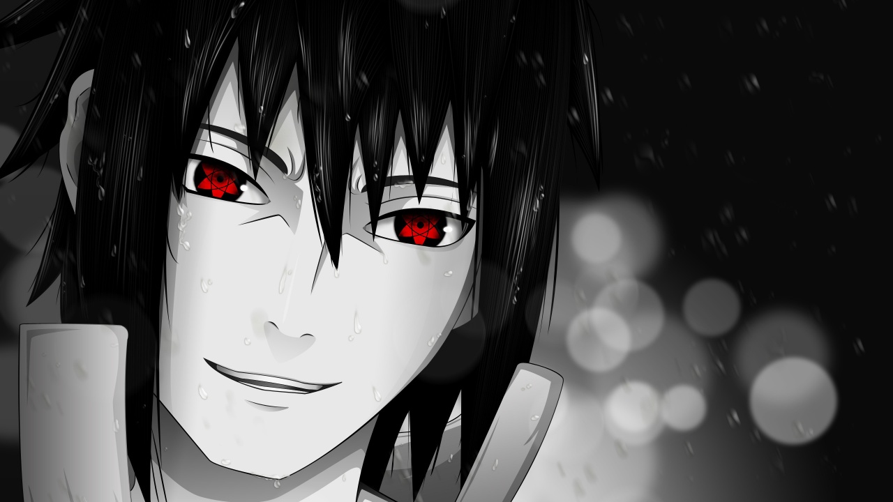 Naruto Anime Sharingan Sasuke