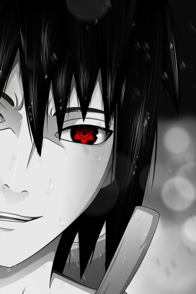 Naruto Anime Sharingan Sasuke