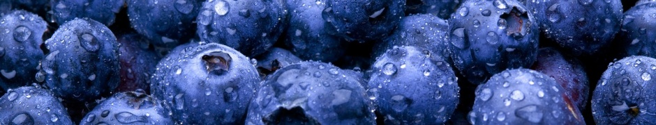 Nature Fruits Food Water Drops Berries Blueberries