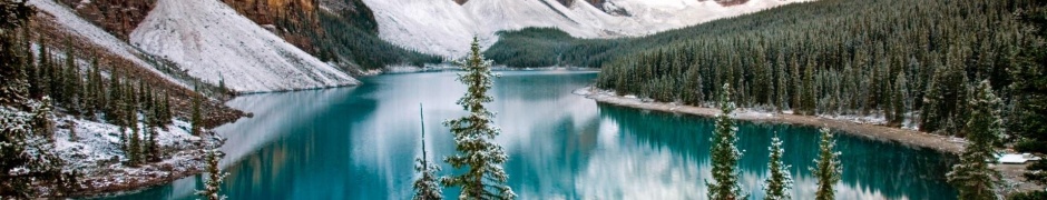 Nature Winter Lake Alberta Canada Landscapes1