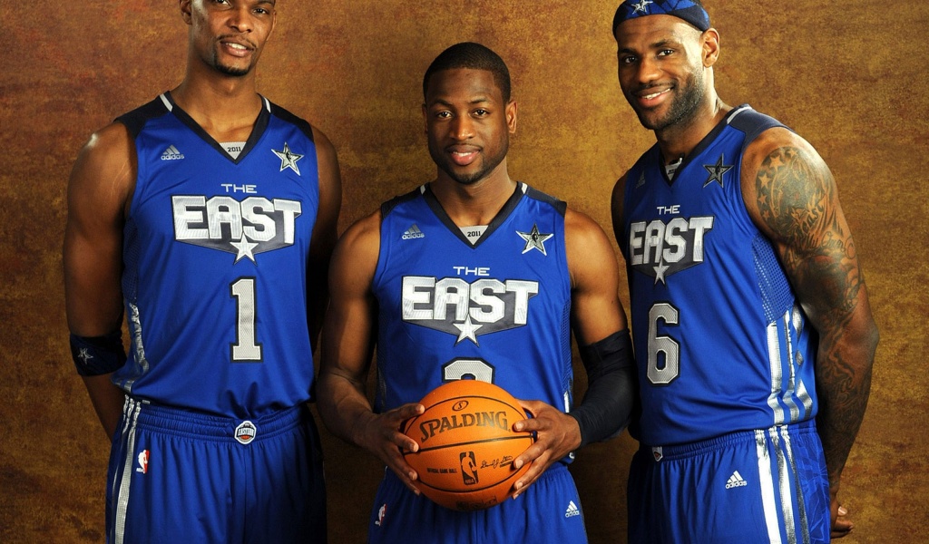 Nba American Basketball All Star Weekend Lebron Wade Bosh East Athlete