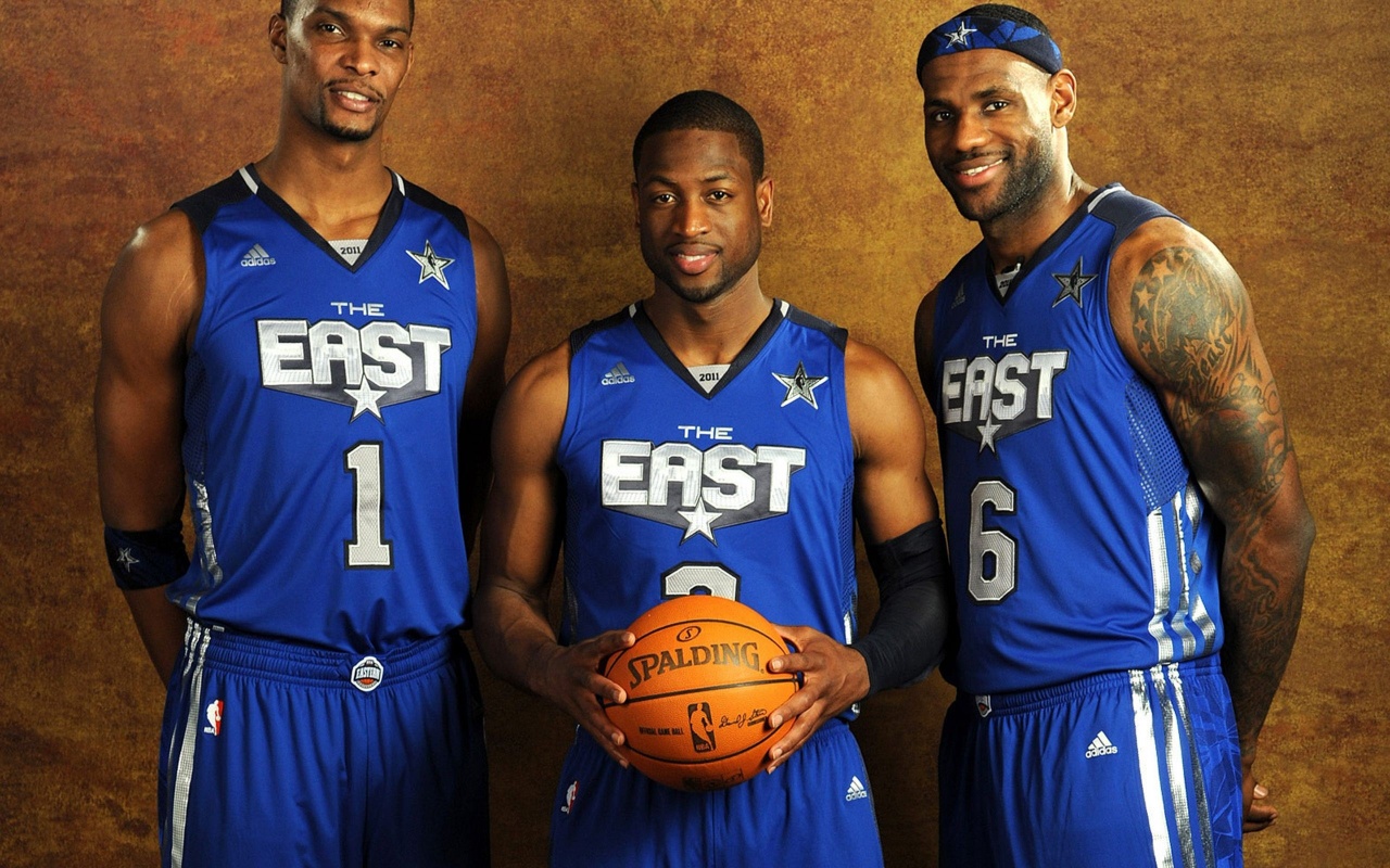 Nba American Basketball All Star Weekend Lebron Wade Bosh East Athlete