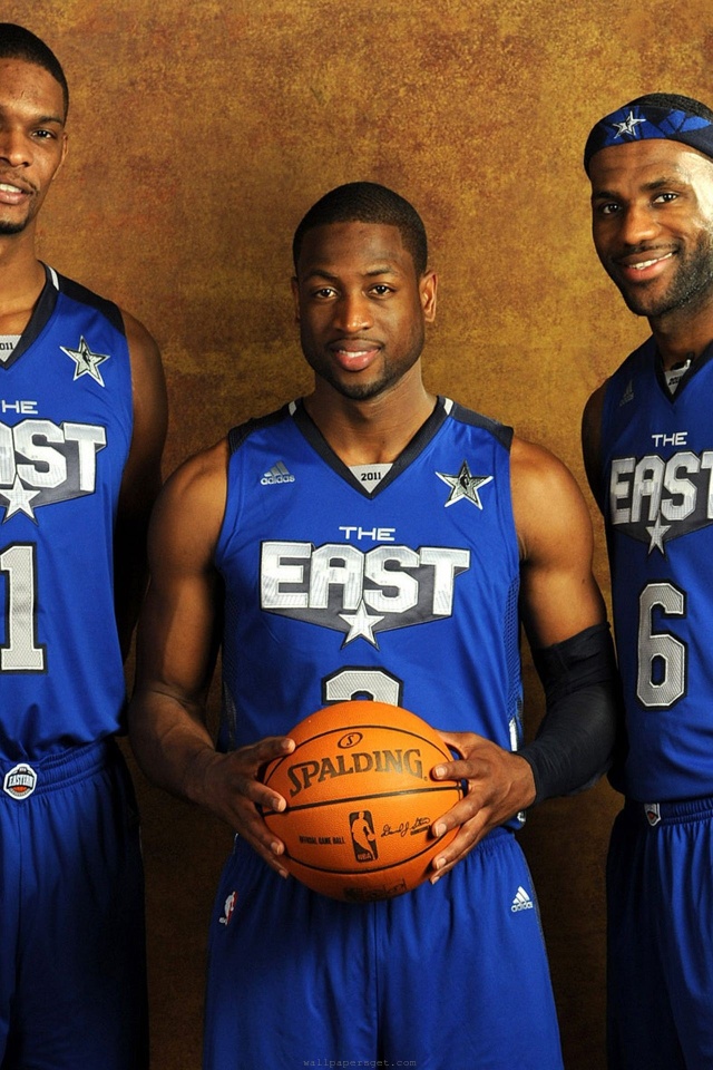 Nba American Basketball All Star Weekend Lebron Wade Bosh East Athlete