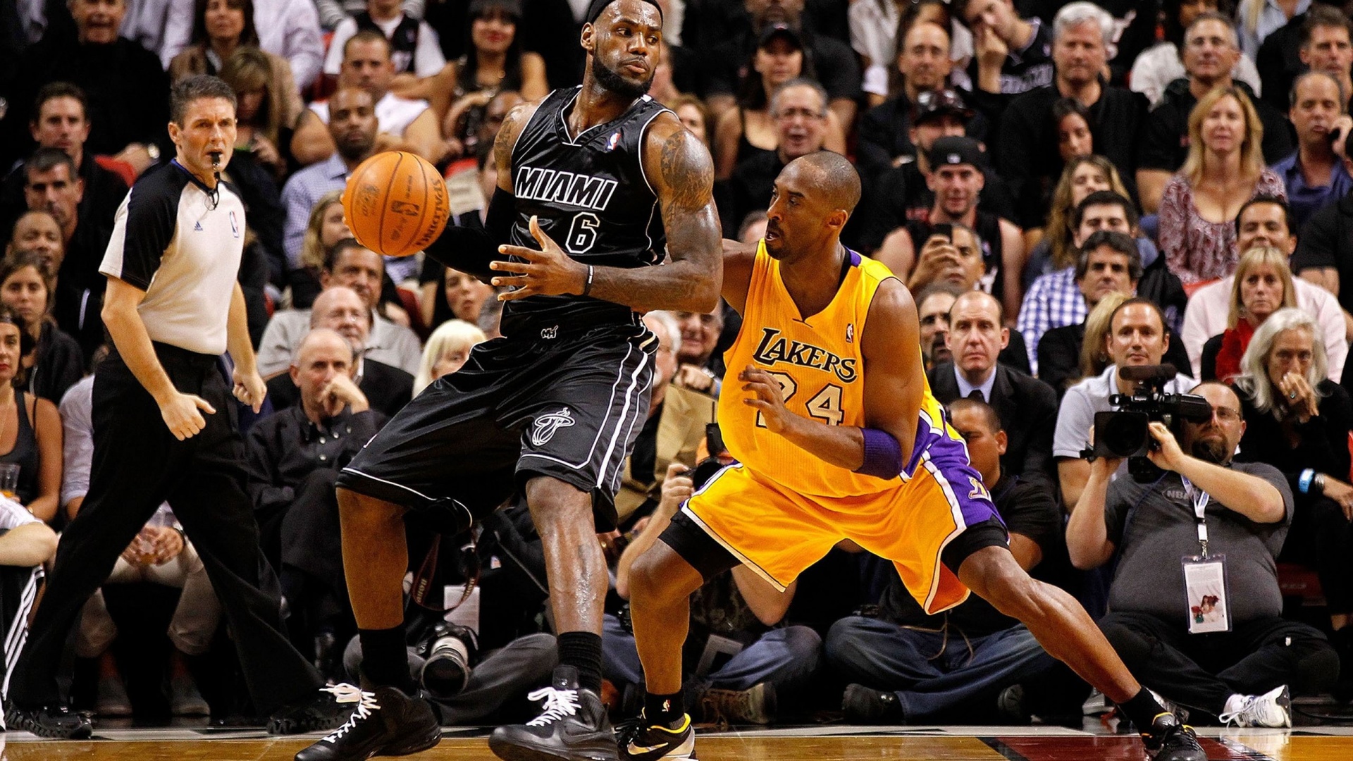 Nba American Basketball Kobe Bryant La Lakers Lebron James Miami Heat