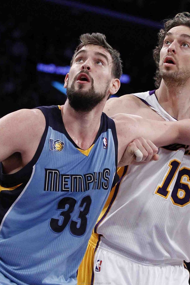 Nba American Basketball Marc Gasol Memphis Grizzlies Pau Gasol La Lakers