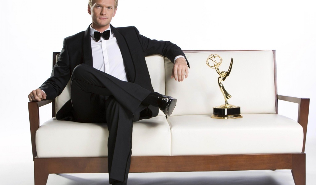 Neil Patrick Harris On The Sofa With A Reward