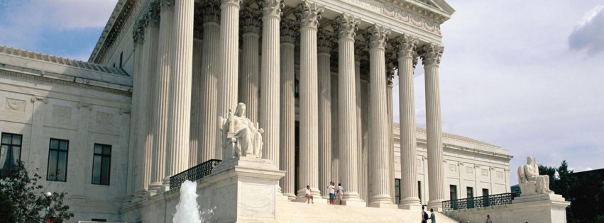 Neoclassical Supreme Court Building Washington Dc United States