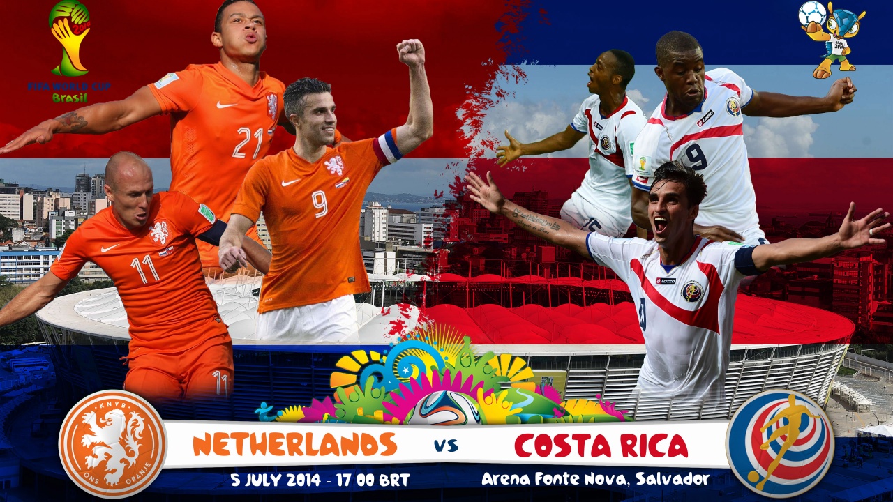 Netherlands Vs Costa Rica Brazil 2014