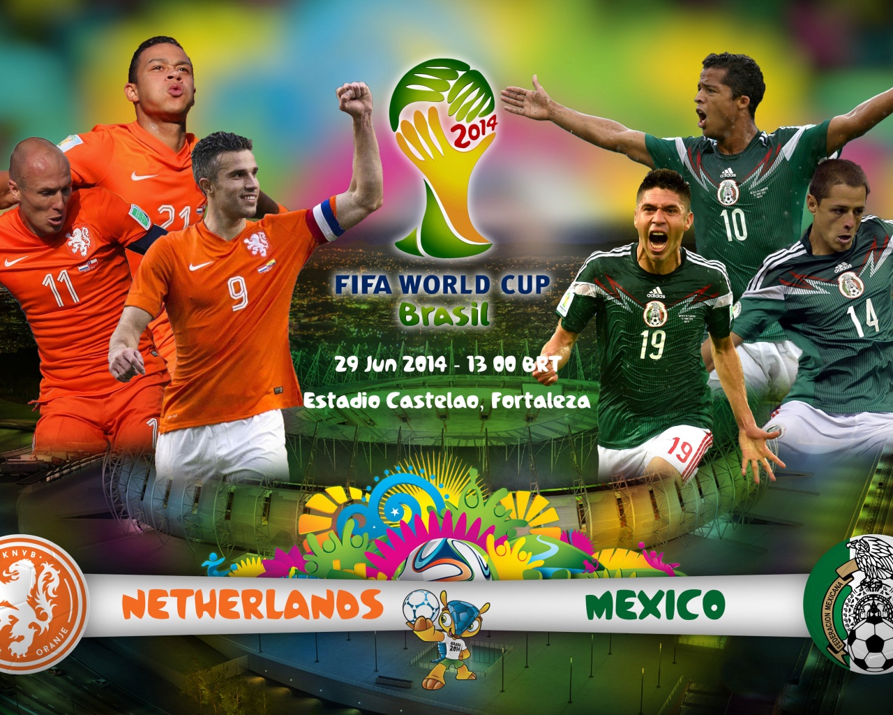 Netherlands Vs Mexico World Cup 2014