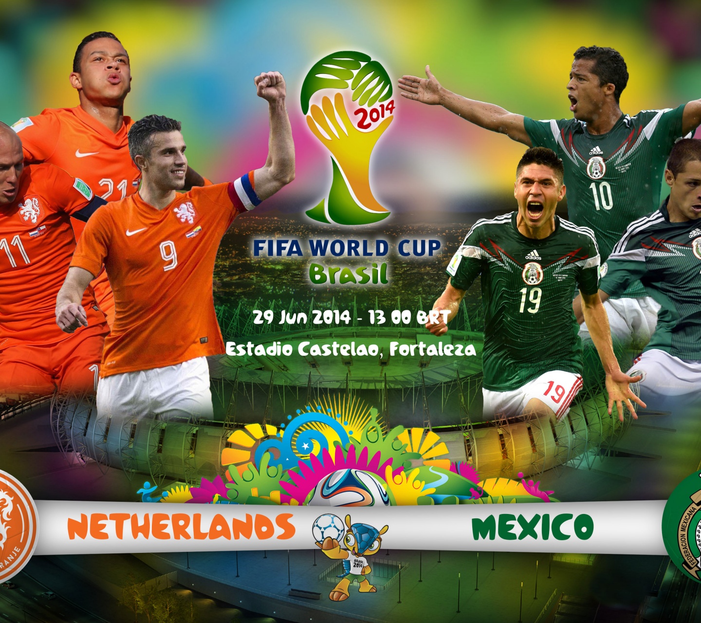 Netherlands Vs Mexico World Cup 2014