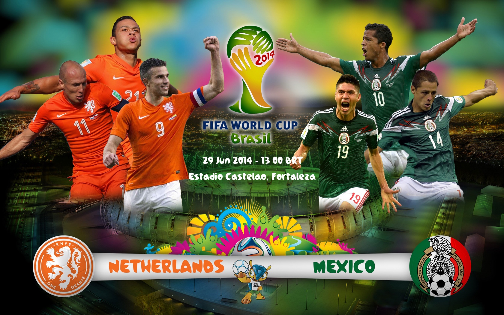 Netherlands Vs Mexico World Cup 2014