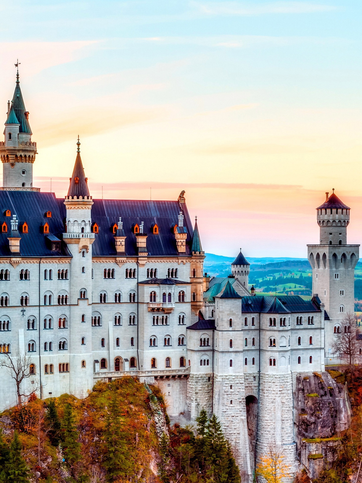 Neuschwanstein Castle Autumn Germany