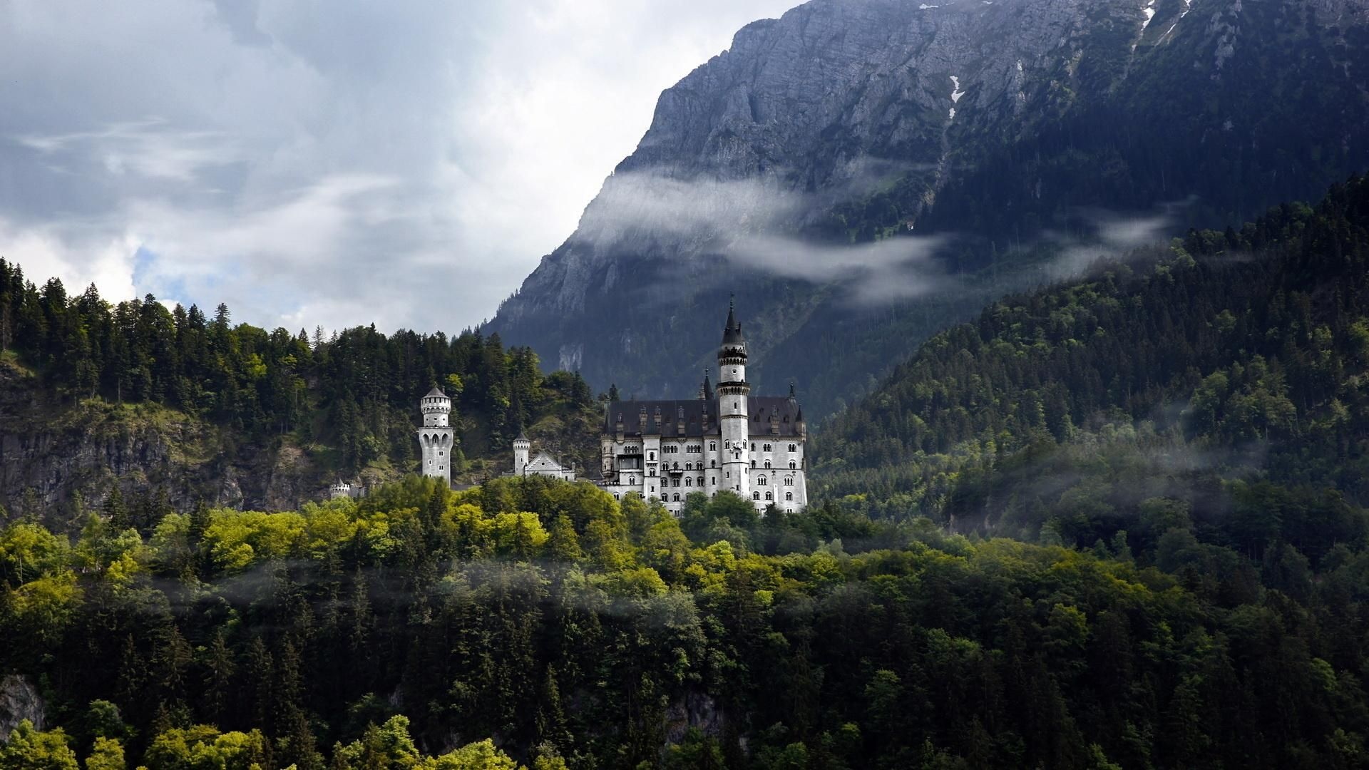 Neuschwanstein Castle Bavaria Germany World Attractions Buildings Nature