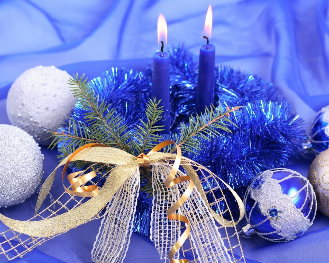 New Year Christmas Candles