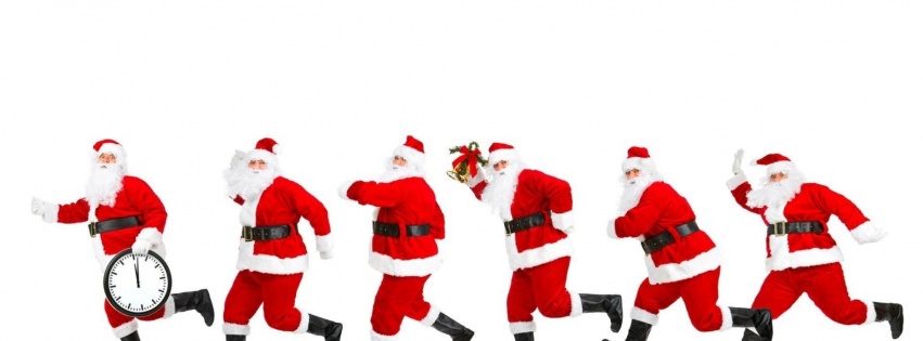 New Year Christmas Santa Claus Five Go Watch Gift