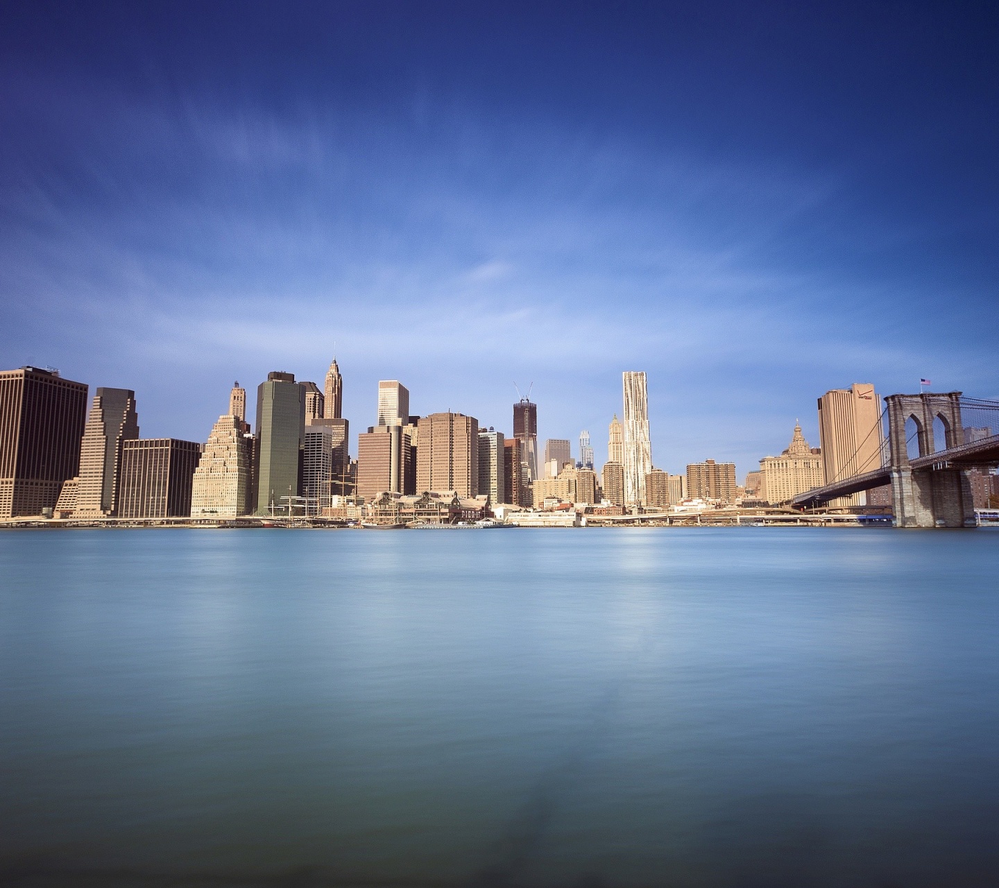 New York Brooklyn Bridge Sea